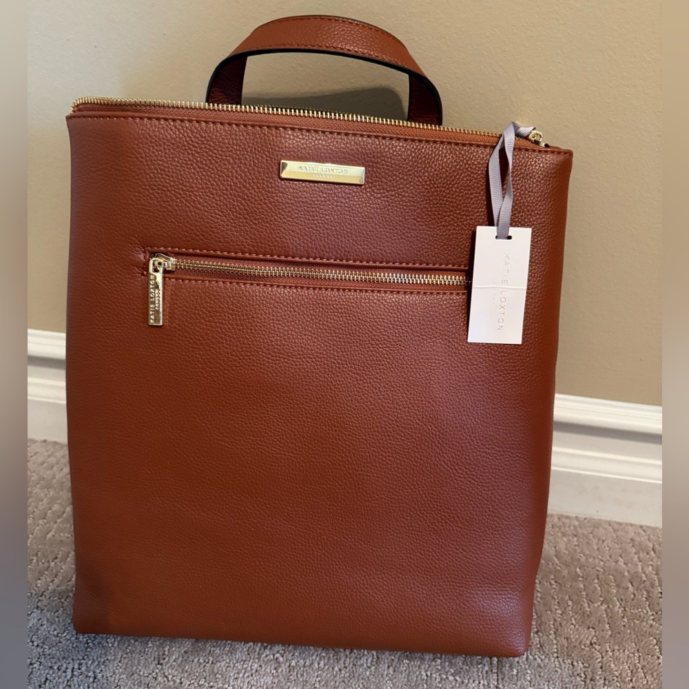 BRAND NEW Katie Loxton Brown Leather Backpack